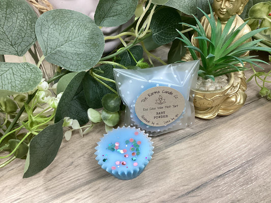 Eco Coco Wax Melt Tart - BABY POWDER  - Nt. Wt. 20g