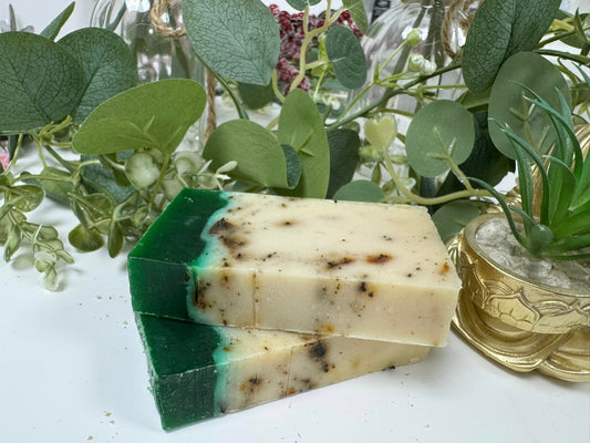 Artisan Olive Soap - 95g - GREEN TEA image 0